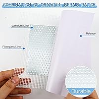 Vista 8 de Spackle - Kit de parches de reparación de paneles de yeso, 2 piezas de agentes de reparación de pared con 4 piezas de parche de reparación de pared