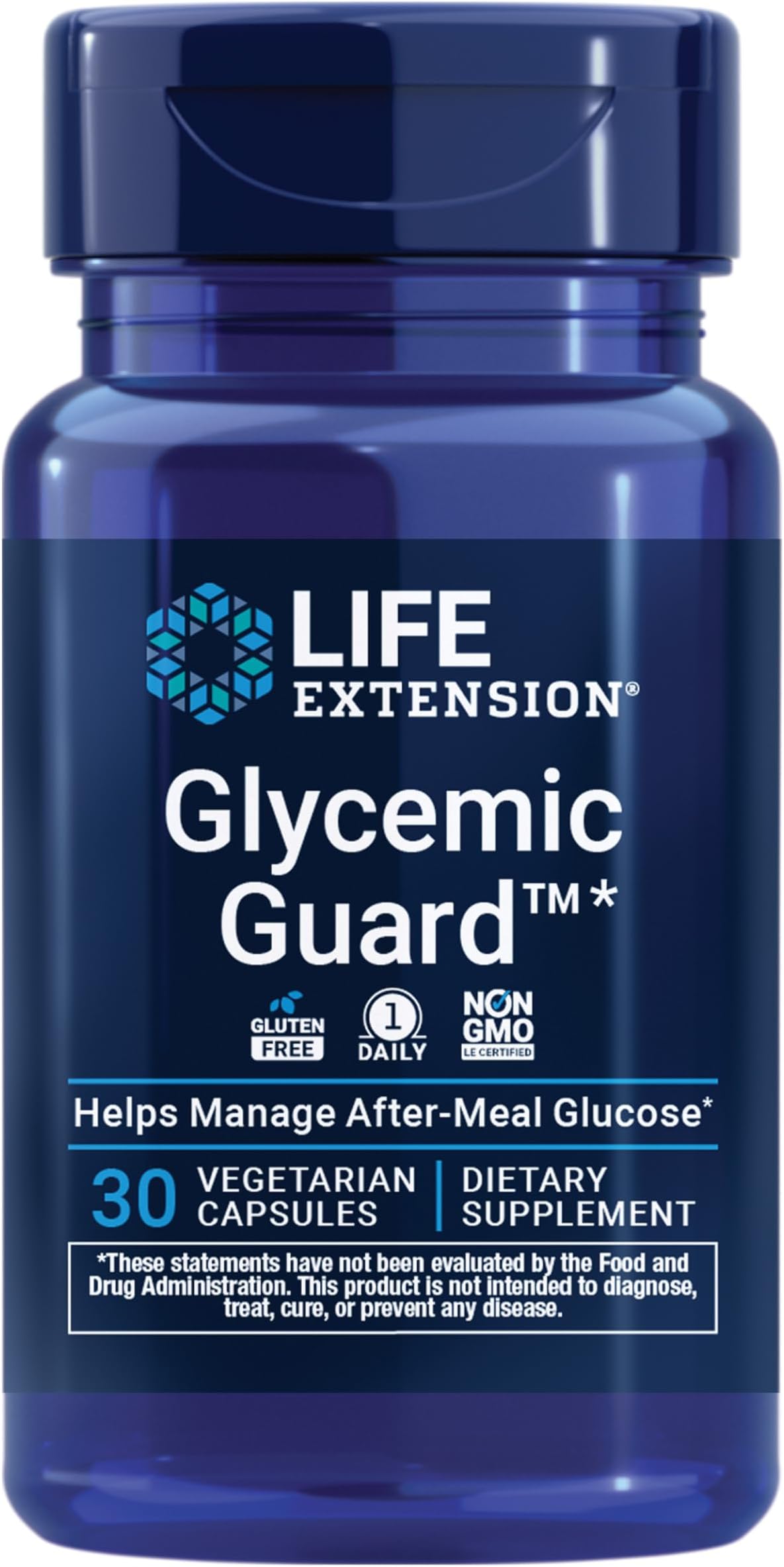 Life Extension Glycemic Guard with Maqui Berry and Clove Extract - Gluten-Free, Non-GMO, Once-Daily, Vegetarian – 30 Capsules