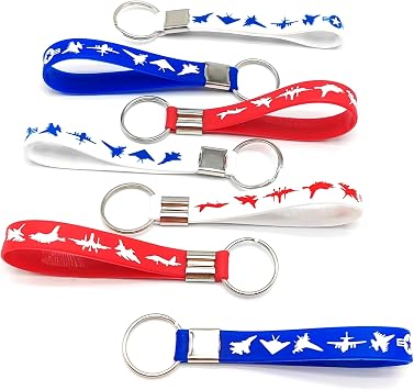 CupaPlay 24PCS Fighter Jet Keychains/Keyrings -Airplane Military Aircraft Plane Party Supplies Decorations Birthday Party Favors Events Prize