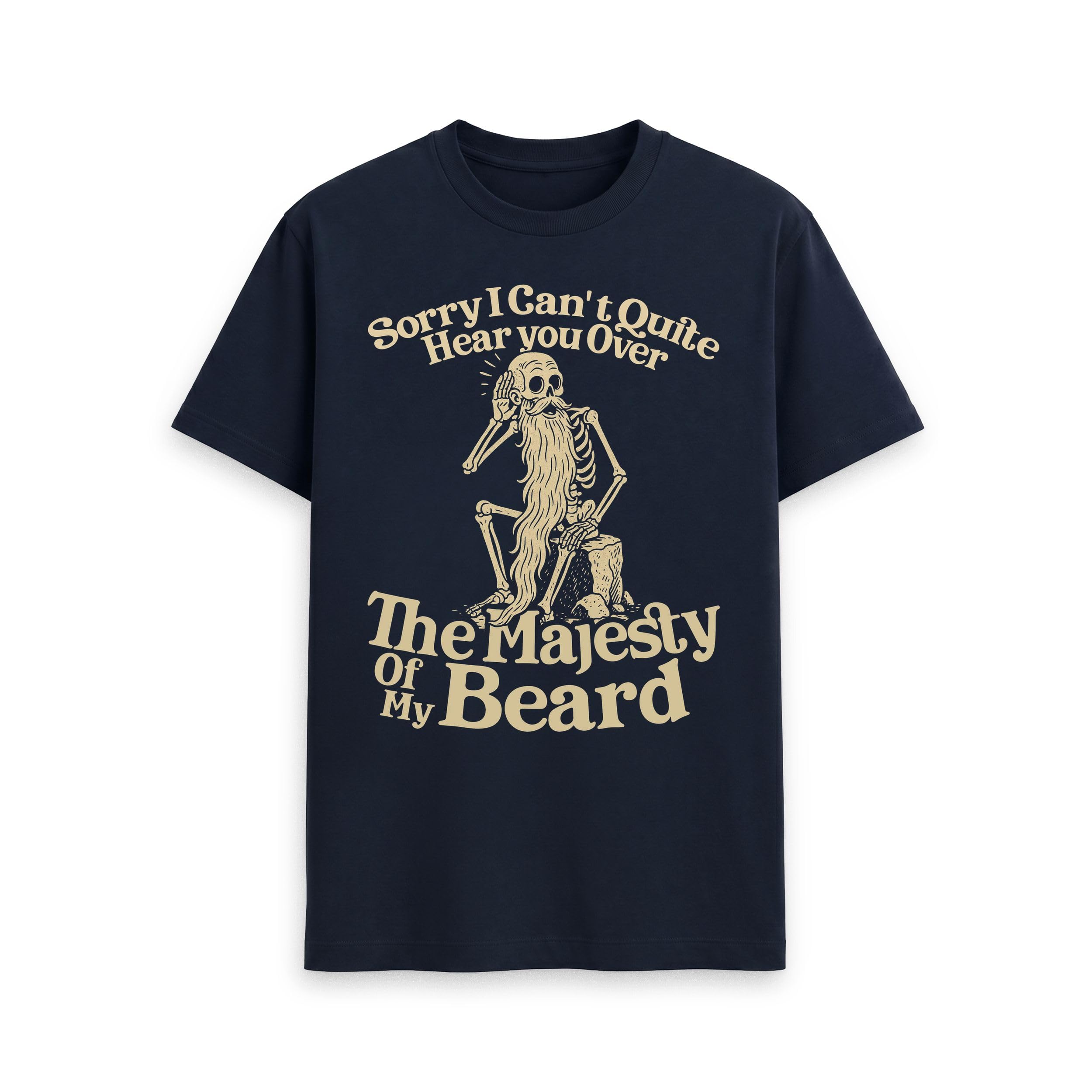 Shirtbox Majesty of My Beard Funny Slogan Graphic T-Shirt