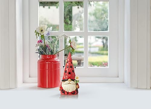 Miniatura 2 de Enesco Jim Shore Heartwood Creek - Figura de gnomo de mariquita, 6.5 pulgadas, multicolor