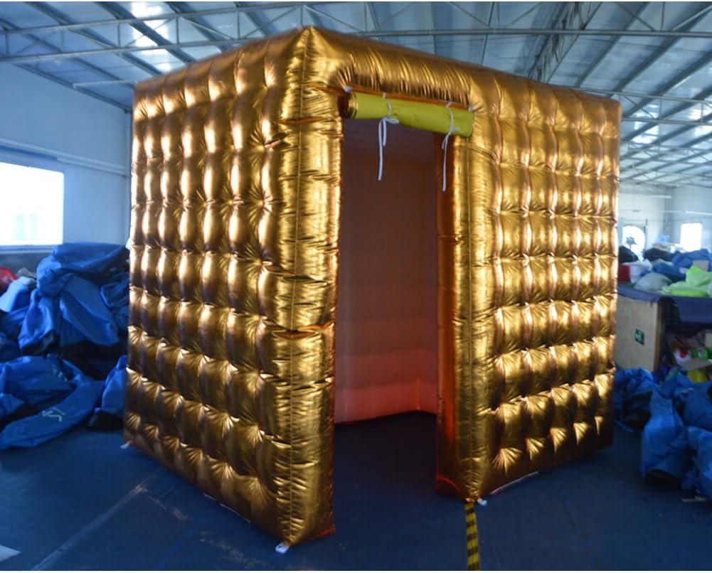 Sayok Portable Inflatable Photo Booth Enclosure with Blower (One Door, 8.2x5.9x7.4ft) Photo Booth Tent for Wedding Party Event