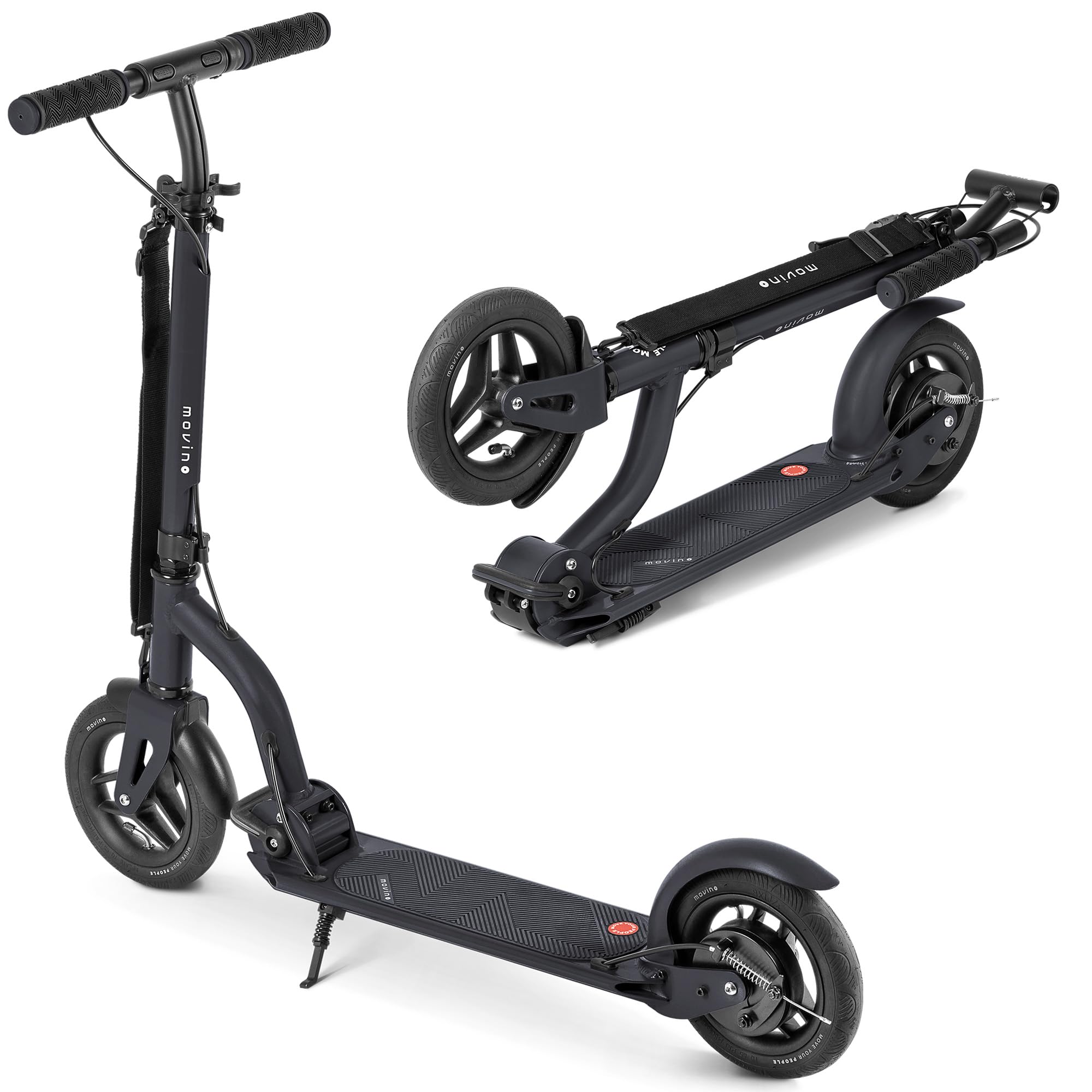 Movino Scooter Urbano Pieghevole per Giovani e Adulti - Ampia Pedana Antiscivolo - Ruote Grandi - Manubrio Regolabile - Air