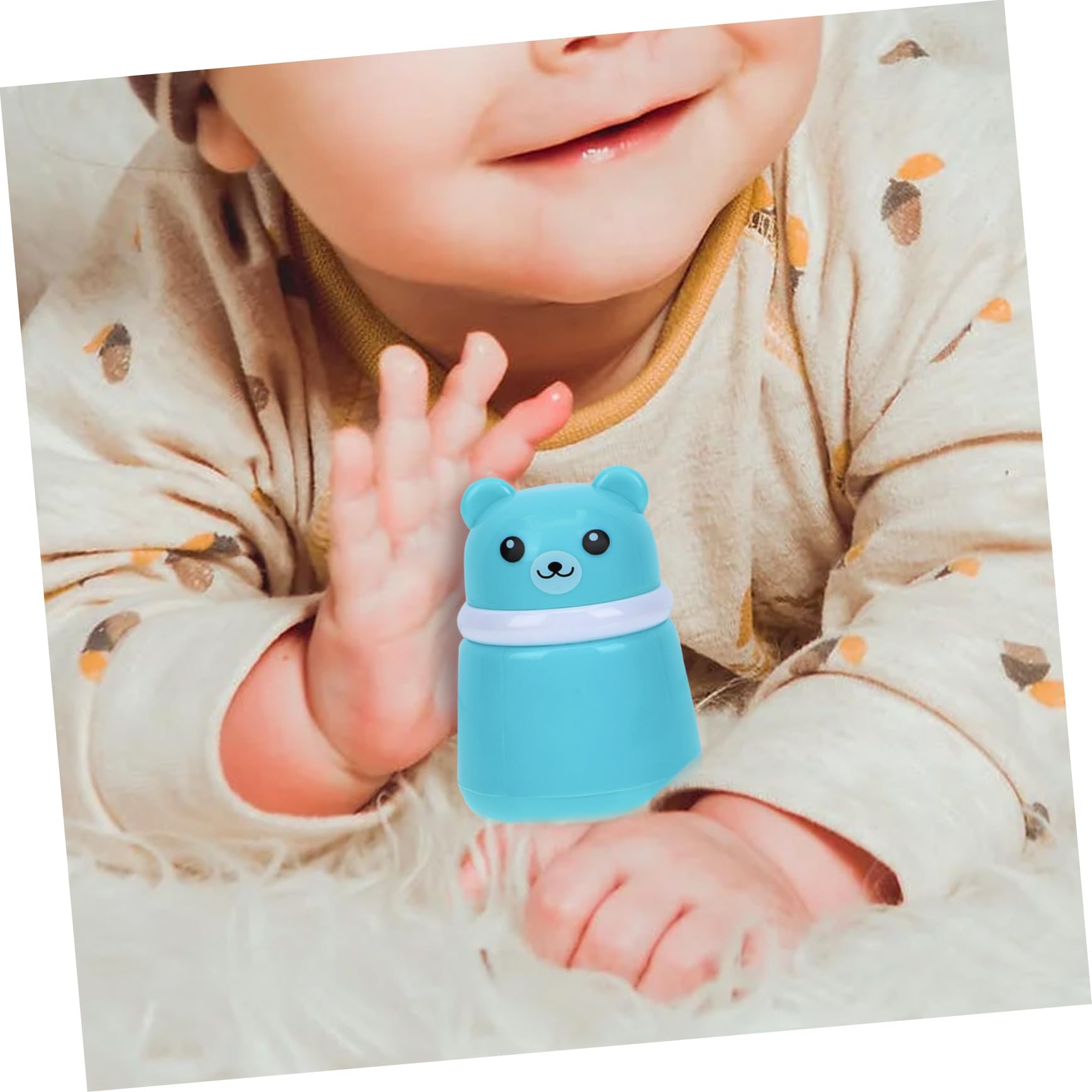 Babypuder Stift 2st Puderquaste Hautpflegepuder Fall Kosmetische Reisebehälter Puderapplikator Puder Dose Babypuder-box Behälter Für Säuglingspulver Behälter Für Schwamm Blue