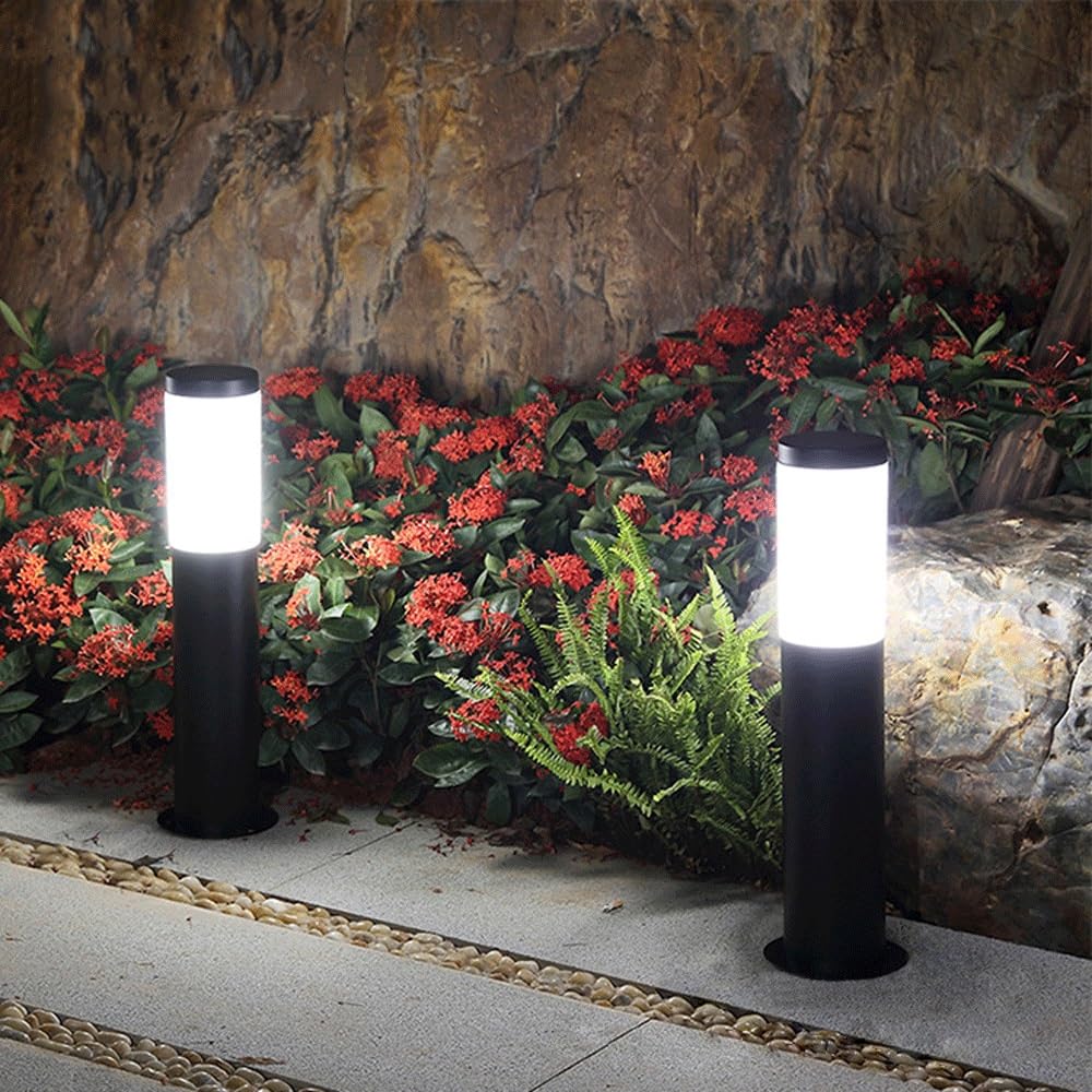 23,6-calowa filarowa lampa zewnętrzna 7,4 W LED Oświetlenie słupowe Nowoczesna lampa uliczna do ogrodzenia podwórza Ścieżka Chodnik Patio Trawnik(Width:3.5inch)