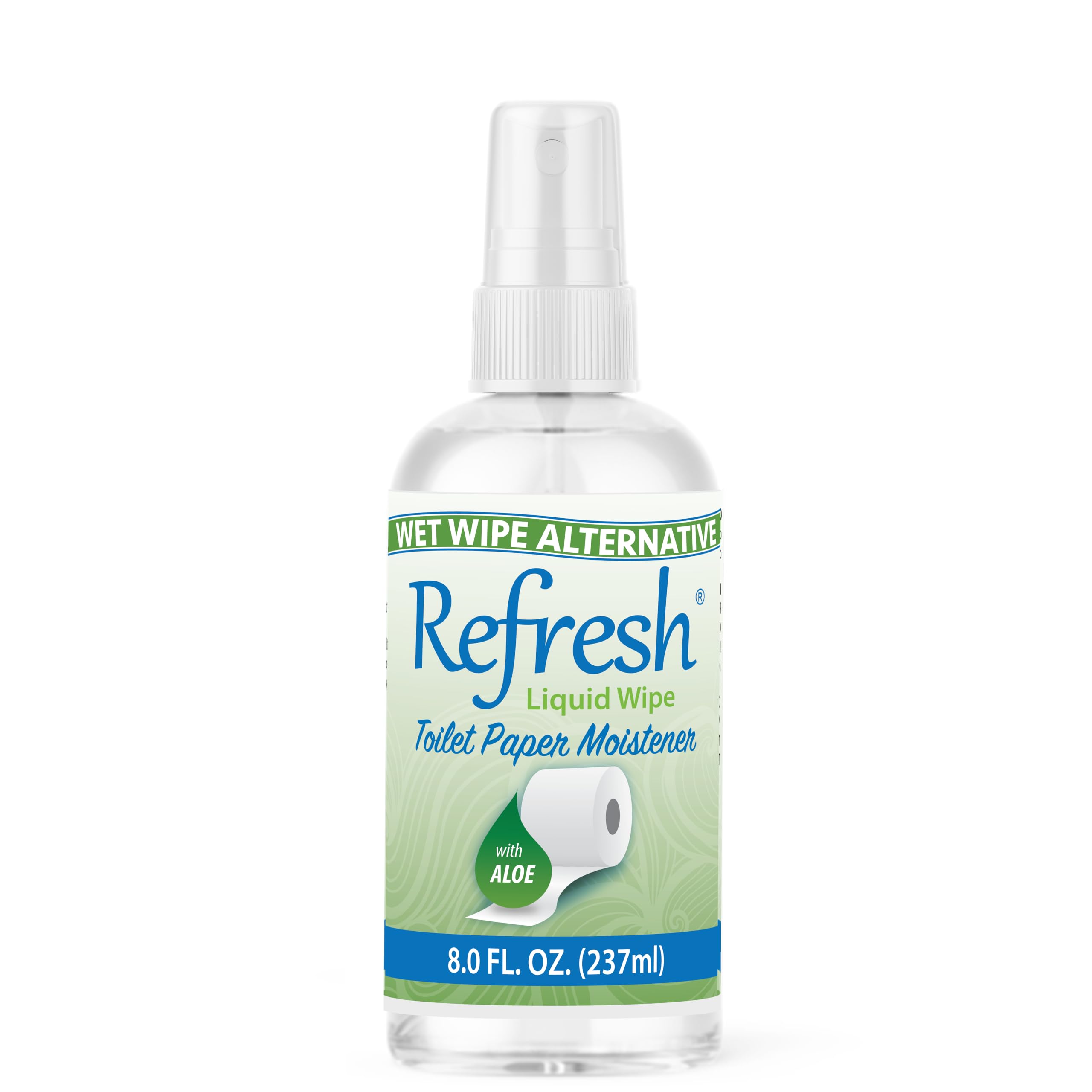 Refresh Liquid Wipe Toilet Paper Spray, Original Formula, 8 Fl Oz