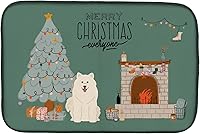 Vista 382 de Caroline's Treasures CK7824DDM - Tapete absorbente para secado de platos con diseño de bulldog inglés, rojo y blanco, para encimera de cocina, 14 x