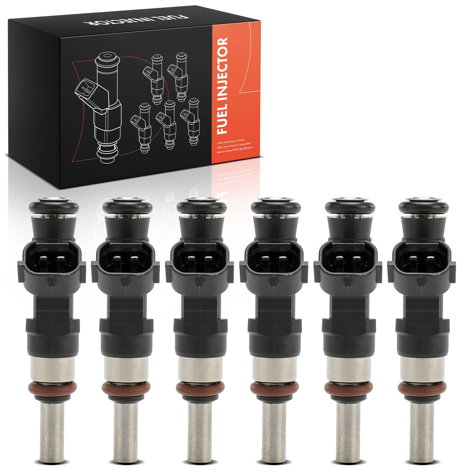 Frankberg 6x Válvulas de inyección Compatible con TT 8J3 3.2 V6 quattr.o A3 Sportback 8PA 3.2 V6 quattr.o TT Roadst.e.r 8J9 3.2 V6 quattr.o E.O.S 1F7 1F8 3.2 V6 Golf V 1K1 3.2 R32 4.moti.o.n 85212262
