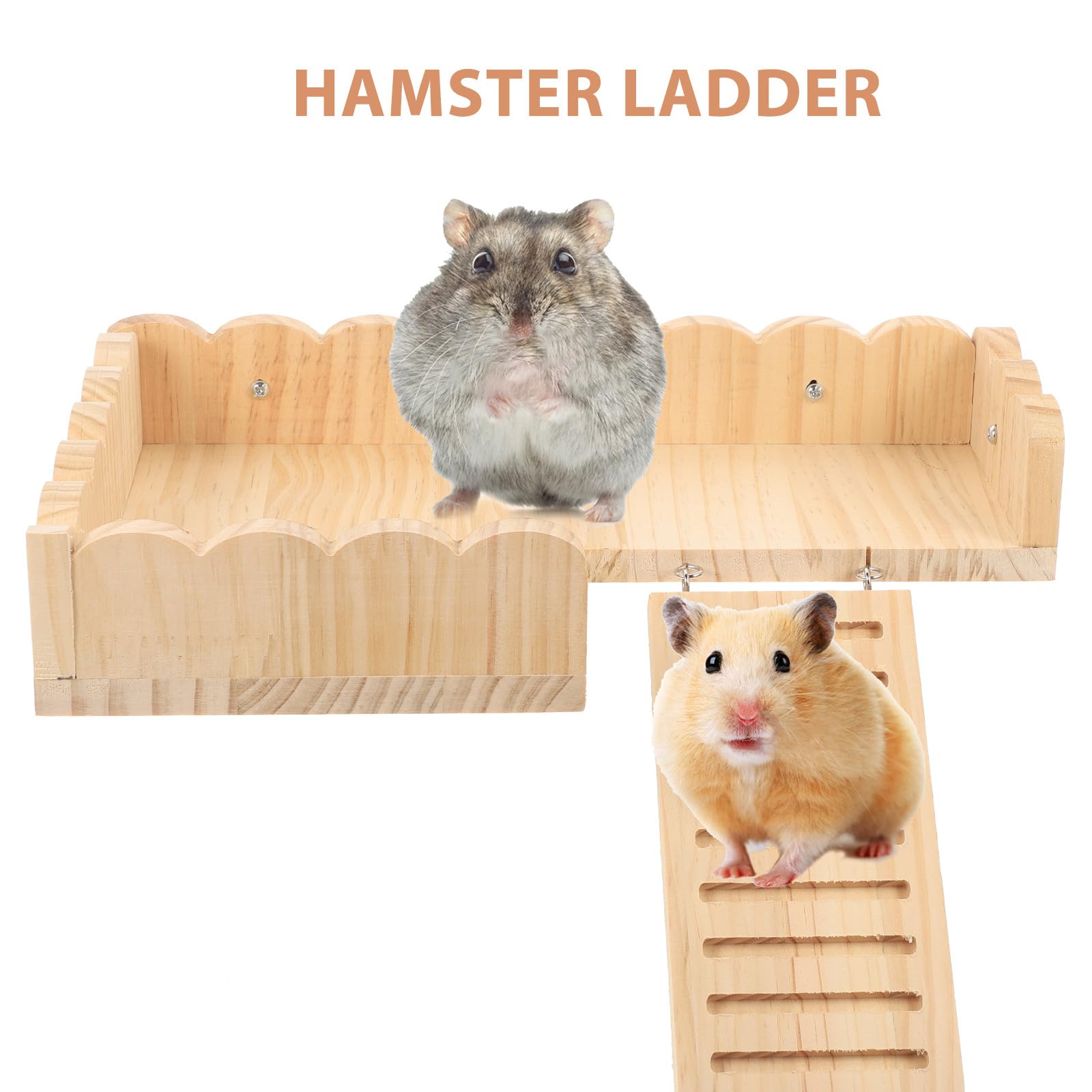 Beaupretty Hamsterplattform 1 Satz, mit Leiter für Käfig