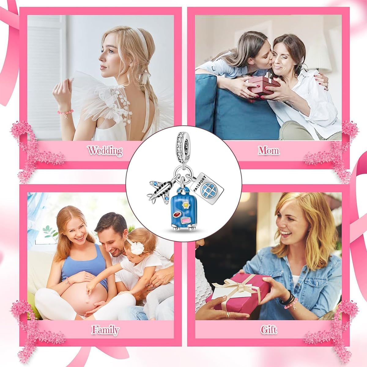 BEVALY Charm Fit for Pandora Bracelets Christmas Festival Heart Animals 925 Silver Bead Charms Jewelry Gift for Women and Friend - Image 5