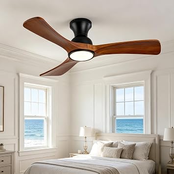 42 Inch Low Profile Ceiling Fan with Lights,Fans for Bedroom