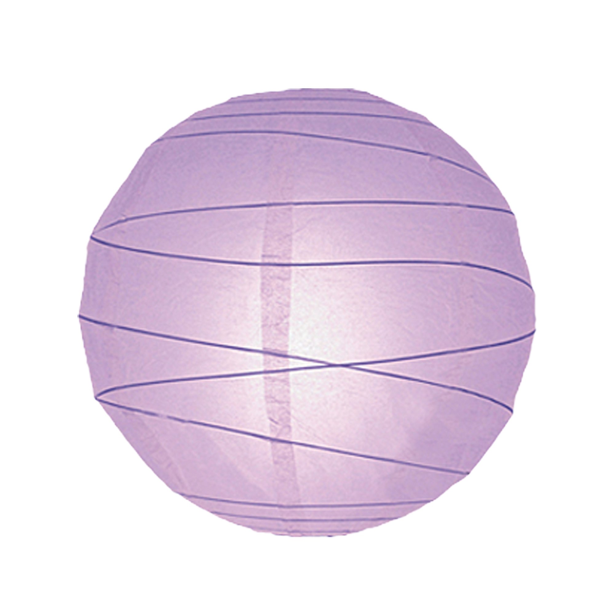 Irregular Bamboo Paper Lantern 16''/40cm Lampshade Light Shade in Lavender