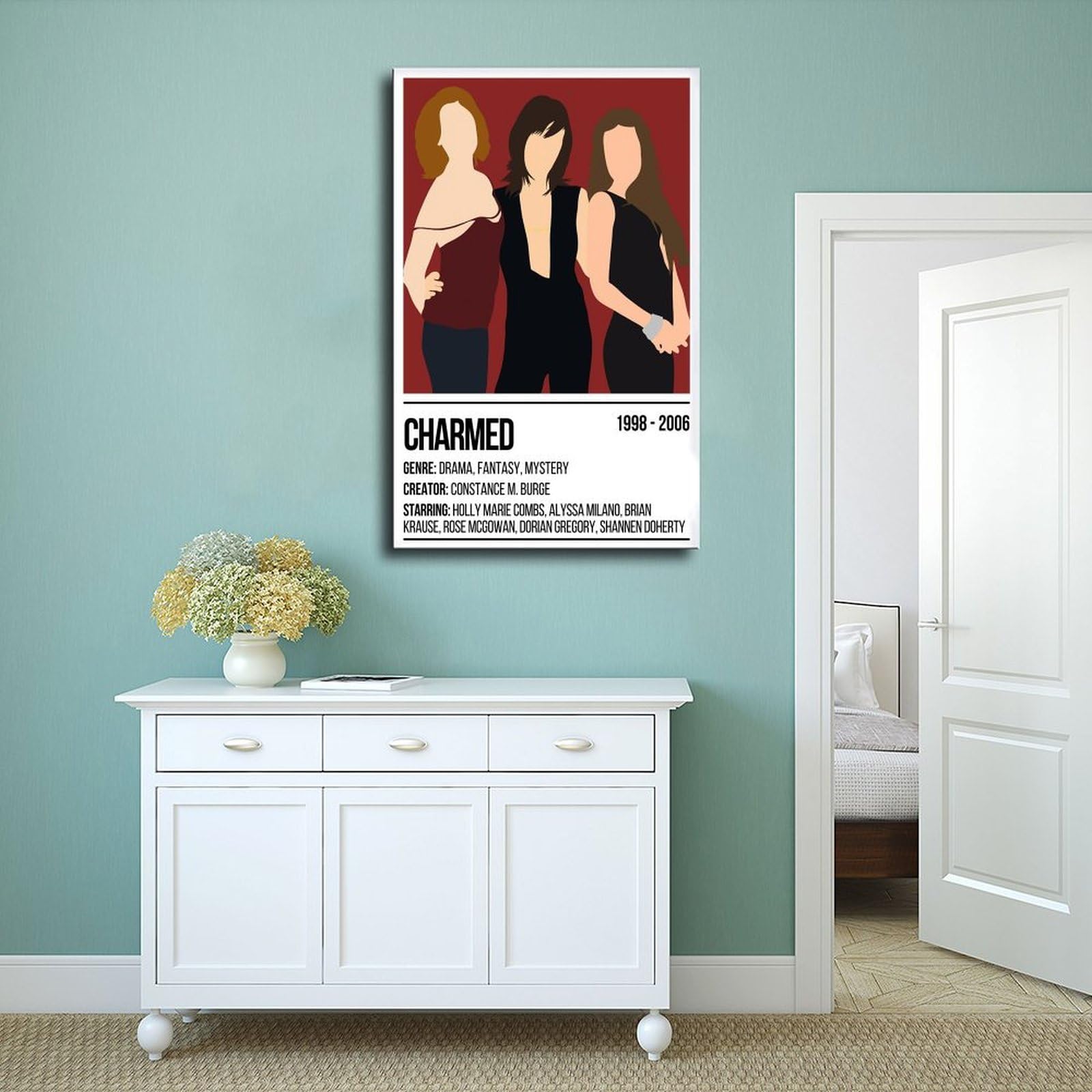 Poster Toile Charmed - Décoration Murale 30x45 Cm Sans Cadre Pour Chambre, Bureau Ou Salon