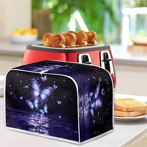 Miniatura 229 de Starry Night Toaster Covers 2 Slice Protectores de huellas dactilares a prueba de polvo y protección contra grasa para electrodomésticos Noche