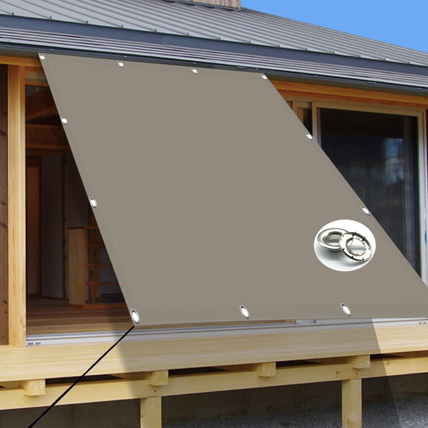 seilspann markise ohne bohren Sonnensegel Quadrat 4 x 4.5 m Seilspannmarkise Sonnensegel Garten Balkon Uv-Beständig Witterungsbeständig Im Viele Größe Und Farben mit Kordel, Taupe Replicas 🧞‍♂️ BMW e34 accelerator Color:Night Black