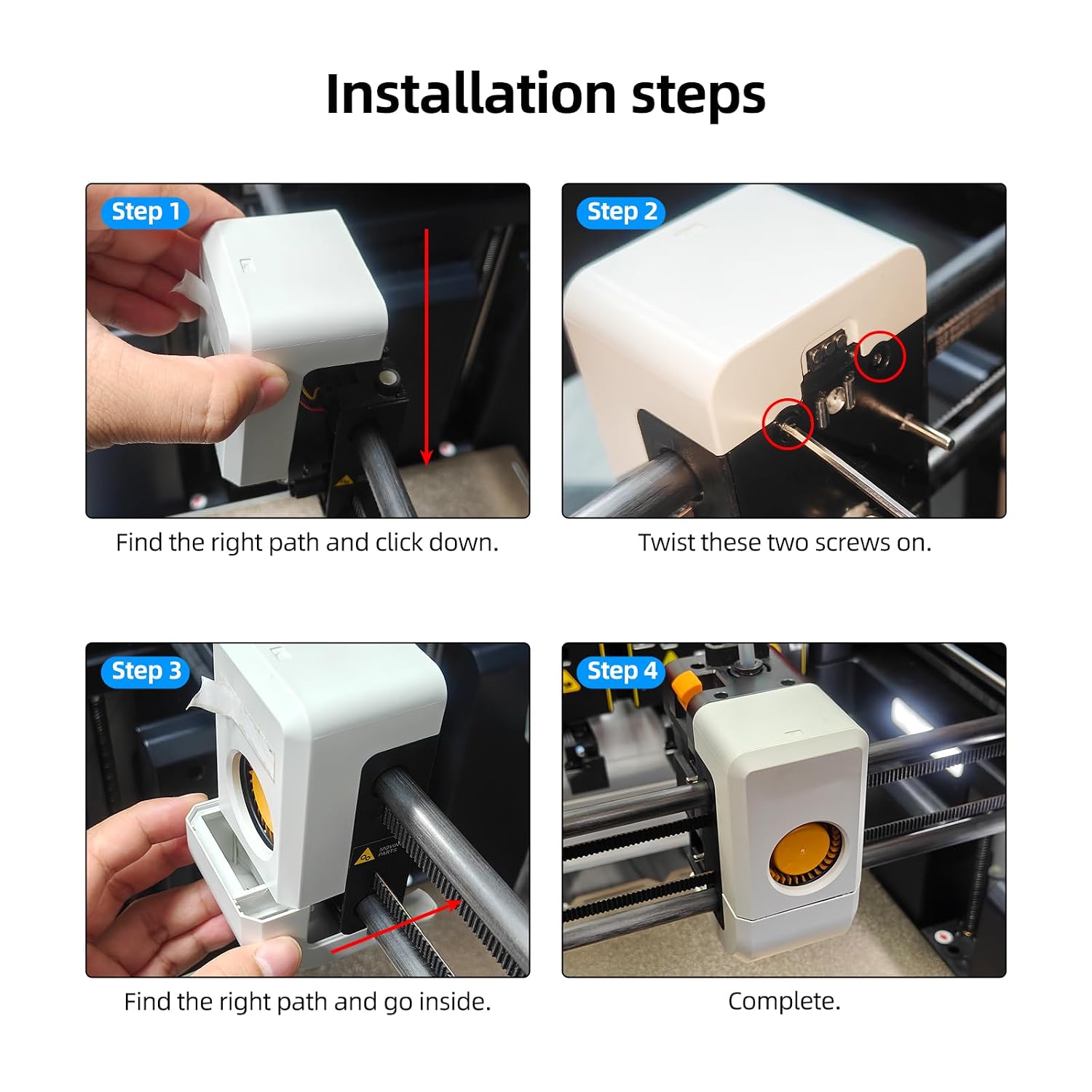 Part Cooling Duct for Snapmaker-U1 Project: Replacement of Cooler Air Cover Fan Case Kit for Model Cool Fast Drop-in Original U1 3D Printer Print Head image 5
