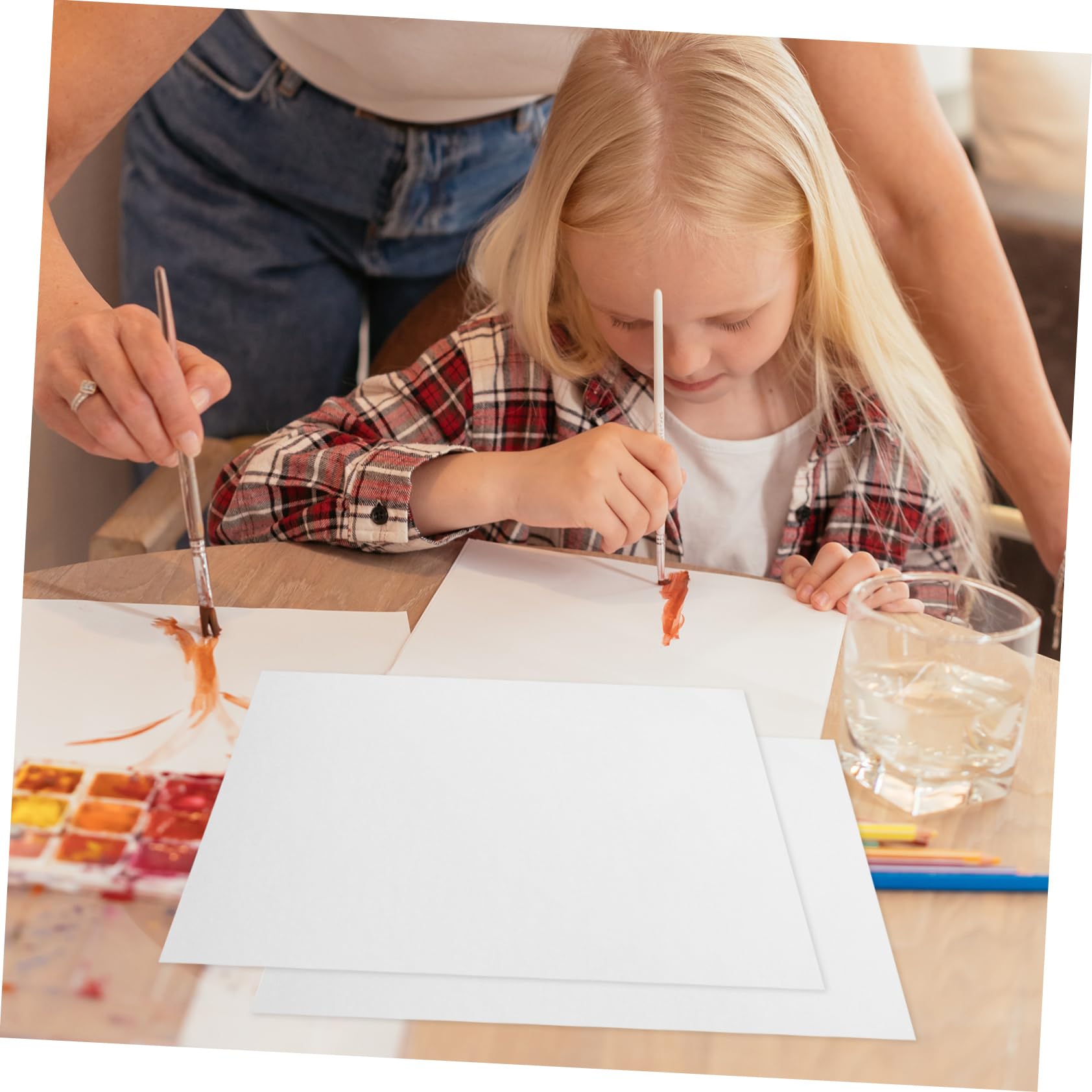 ARTIBETTER 50blätter Aquarellpapier Malpapier Zeichenpapier Aquarellpapier Dickes Papier Stabile Malfläche Leuchtende Farben Hohe Qualität Große Menge Vielseitige Künstlerische Ausdrucksmögli