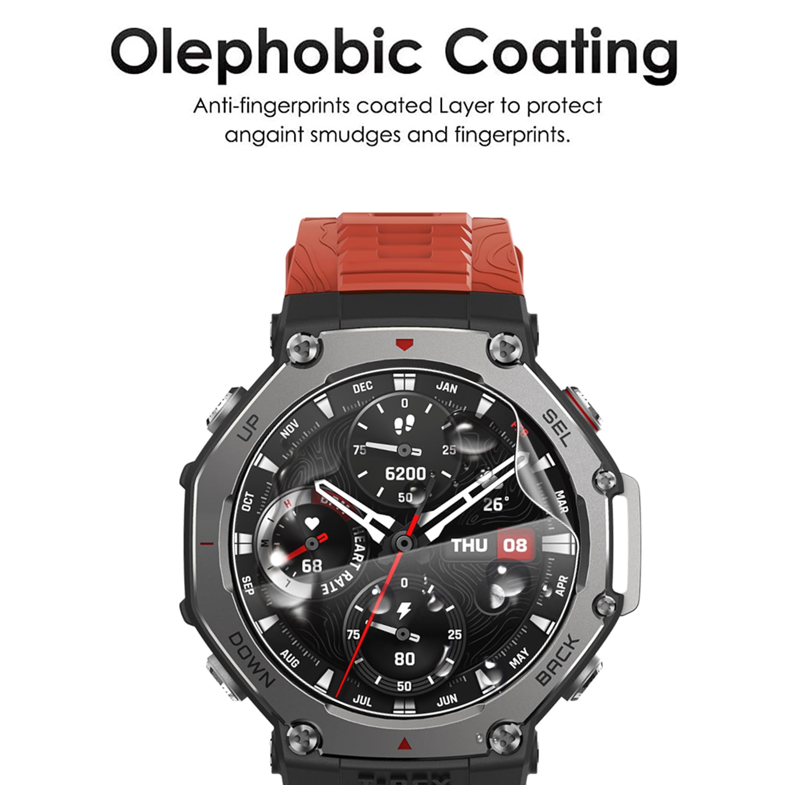 KZIOACSH Screen Protector for Amazfit T-Rex 3 - Image 4