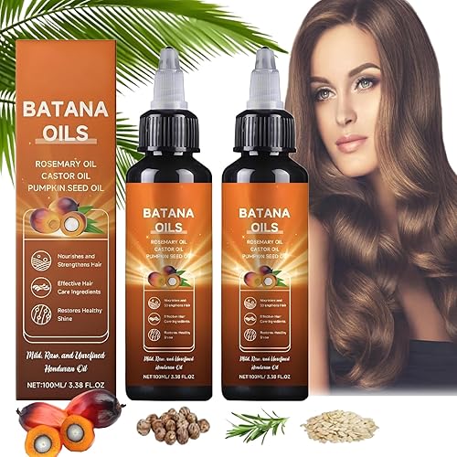 Miniatura 8 de Aceite de batana para cabello, aceite líquido de batana 4 en 1, aceite de semilla de ricino y calabaza, fórmula nutritiva profunda, ligera para todo