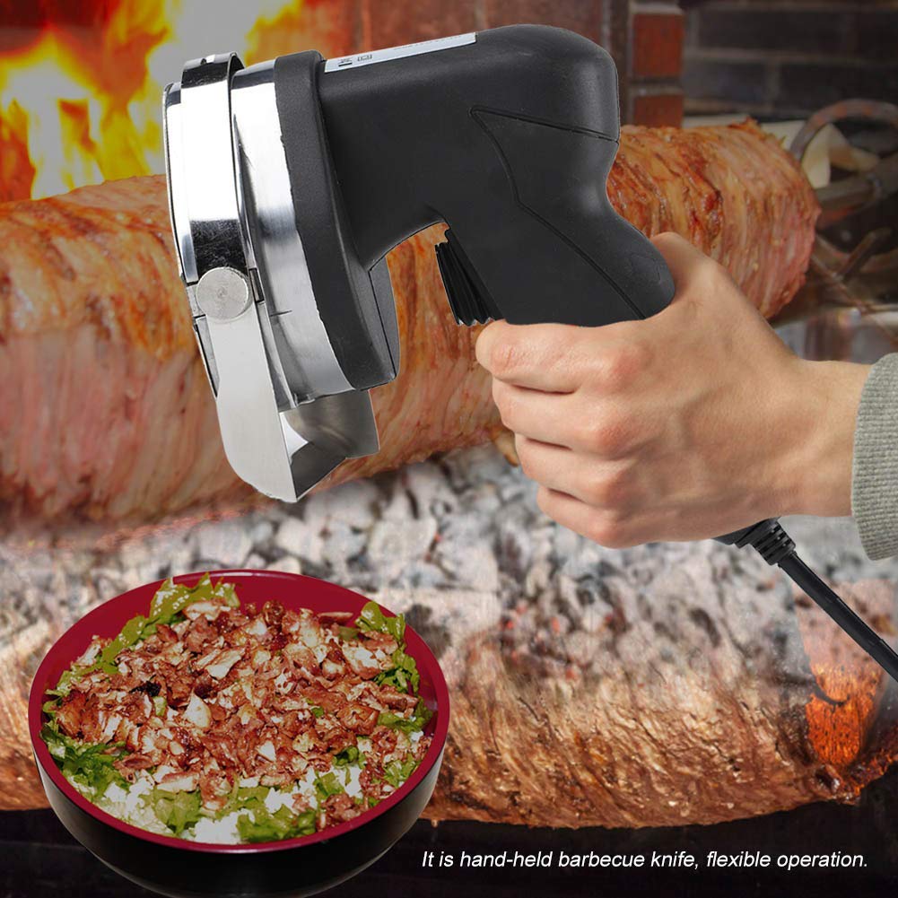 Tritacarne Elettrico, Coltello elettrico Coltello da kebab elettrico efficiente Affettatrice per kebab, Macchina per Kebab Professionale Manico Ergonomico di Comodo