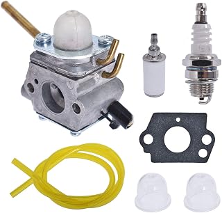 Carburetor 308028007 Replacement for Homelite UT-08520 UT-08921 UT-08550 UT-08951 26CC Blower with Fuel Line Filter Spark Plug