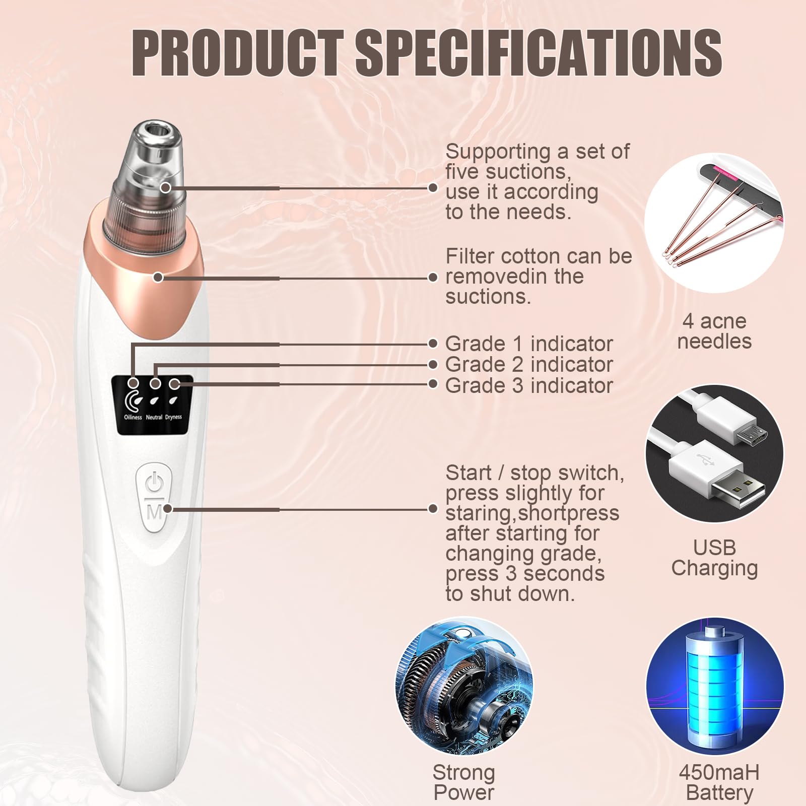 ボディ・フェイスケア Multifunctional Cleaning Instrument multifunctional cleaning instrument review..best for blackhead