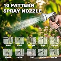 Vista 5 de Retractable Garden Hose Reel, 1/2 in 100+6 ft, Heavy Duty Wall Mounted Water Hose Reel, Spring Power Automatic Rewind, Any Length Lock, 180° Swivel