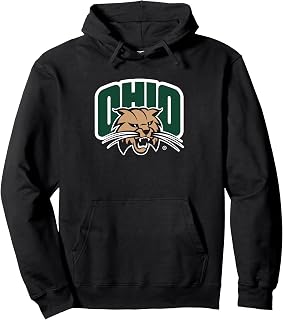 Ohio Bobcats Icon Officially Licensed Pullover Hoodie