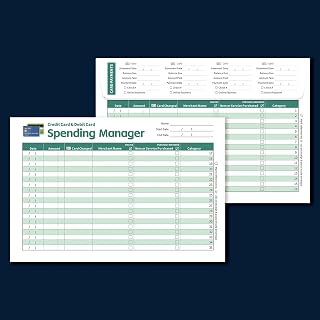 Credit Card Receipt Organizer Envelope, Track Credit Card & Debit Card Use, Store and Organize Receipts, 12 Set/Pack Green