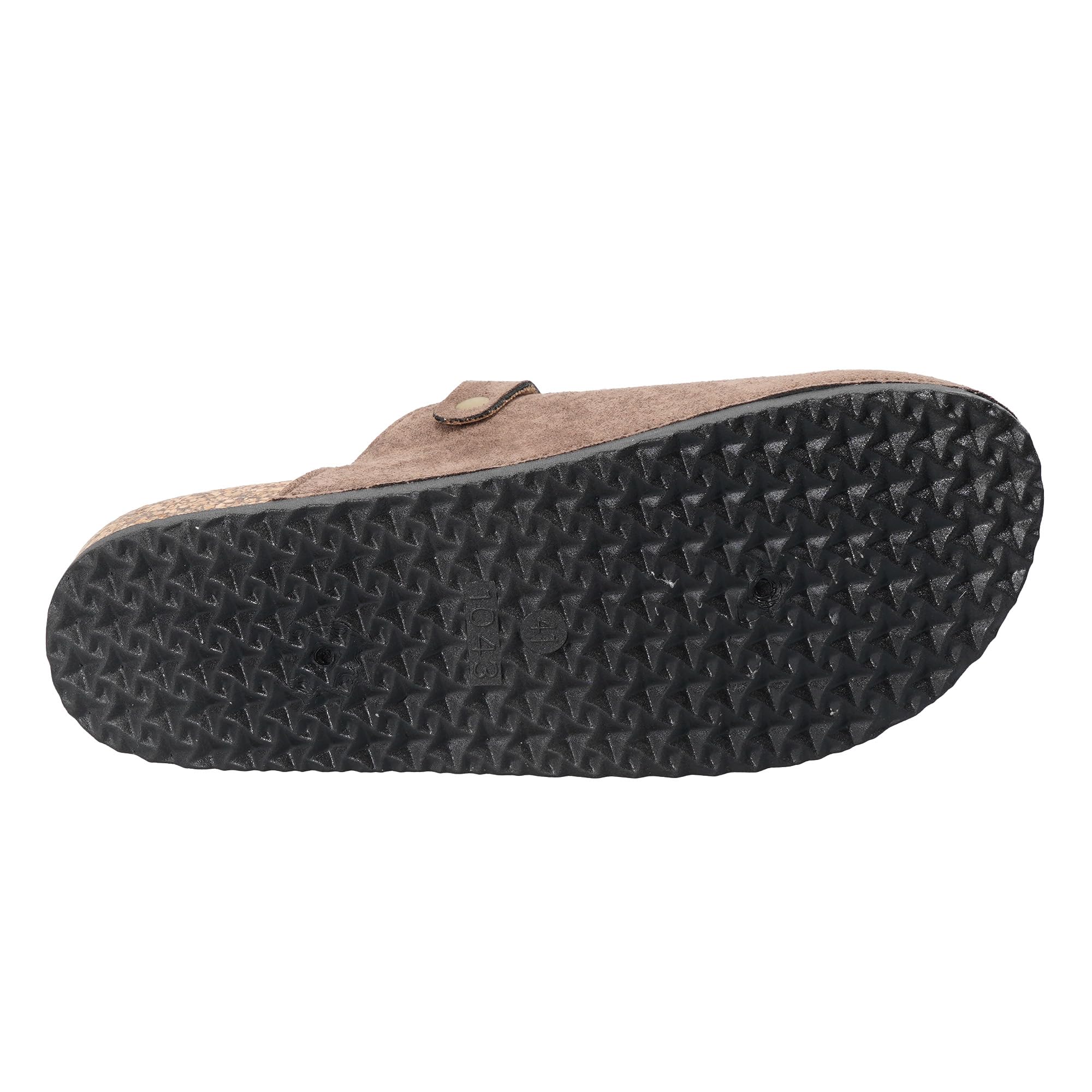 JOMIX Mules et Sabots Homme Chaussons avec Boucle Réglable Pantoufles en Fermé Liège Semelle Chaussures de Jardin Confortable Antidérapants