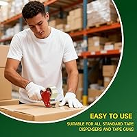 Vista 7 de Cinta de embalaje de alta calidad de 2.0 mil de 3 pulgadas x 110 yardas (24 rollos) – Cinta de embalaje transparente para envío, cinta adhesiva