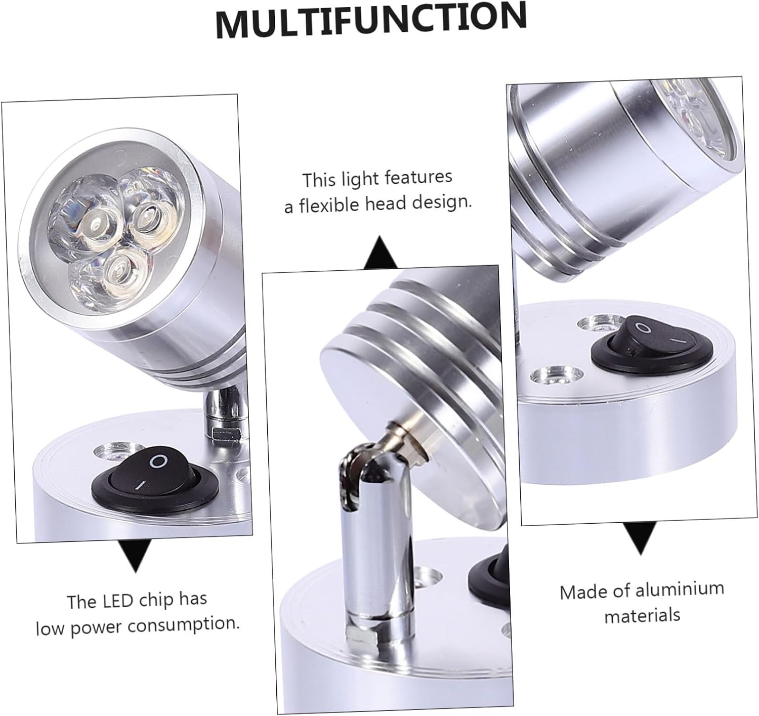 1pc Aluminum Led Ceiling Light for Rv and Boat Warm Efficient Wall Lamp for Indoor Use Campers Wardrobes and Kitchens