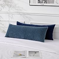 Vista 317 de UGASA - Juego de 2 fundas de almohada de terciopelo a rayas, funda decorativa para cojín con cremallera oculta para el hogar, sofá, dormitorio