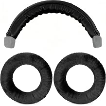 Defean Replacement Cushions Kit 2 IN1 Ear Pads + Headband Compatible with Beyerdynamic DT770/DT770M/DT770Pro/DT770 Pro HT/DT790/DT797/DT880/DT880 Pro/DT880 Pro Headphones Black
