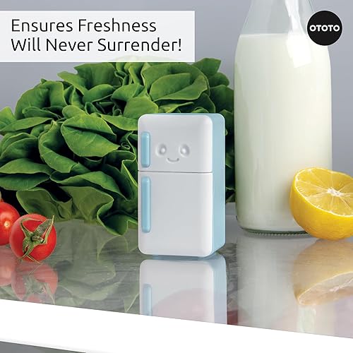 Vista 13 de OTOTO - Desodorizador para nevera de bicarbonato de sodio, desodorante para refrigerador, absorbente de olores de bicarbonato de sodio, regalos