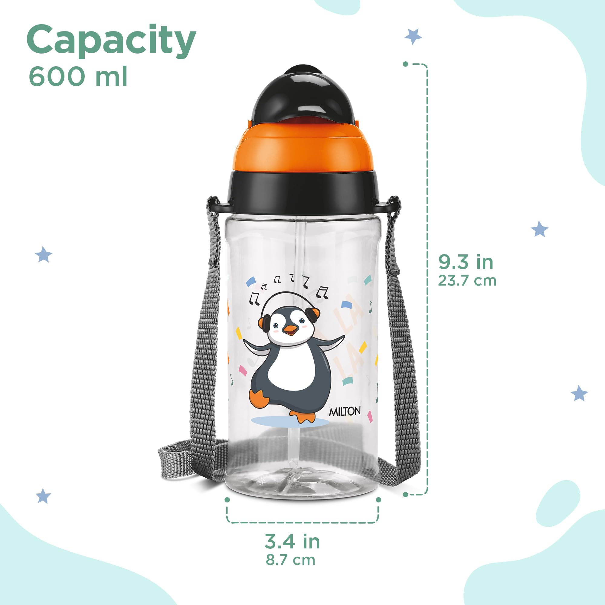 MILTON Smilo Water Bottle - BPA Free & Leak Proof -4