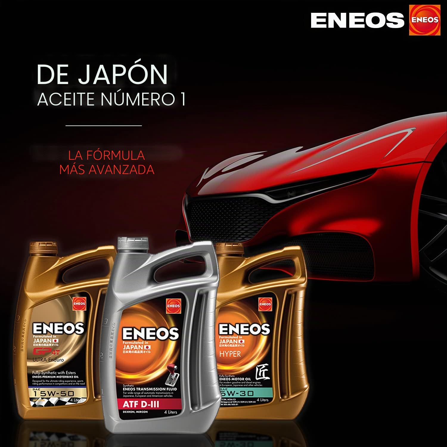 ENEOS Aceite de motor Hyper-Multi 5W-30 Aceite completamente sintético Aceite para motor 4 L