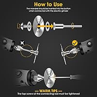 Vista 6 de Juego de 44 ruedas de corte compatibles con plástico para herramienta giratoria, hojas de sierra circular HSS, 6 unidades, discos de corte