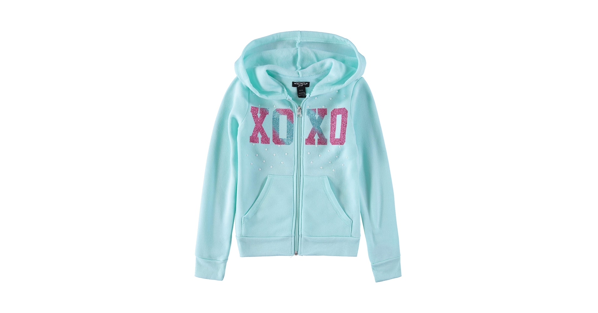Amazon.com: XOXO Little Girls' Glitter Logo Fleece Hoodie