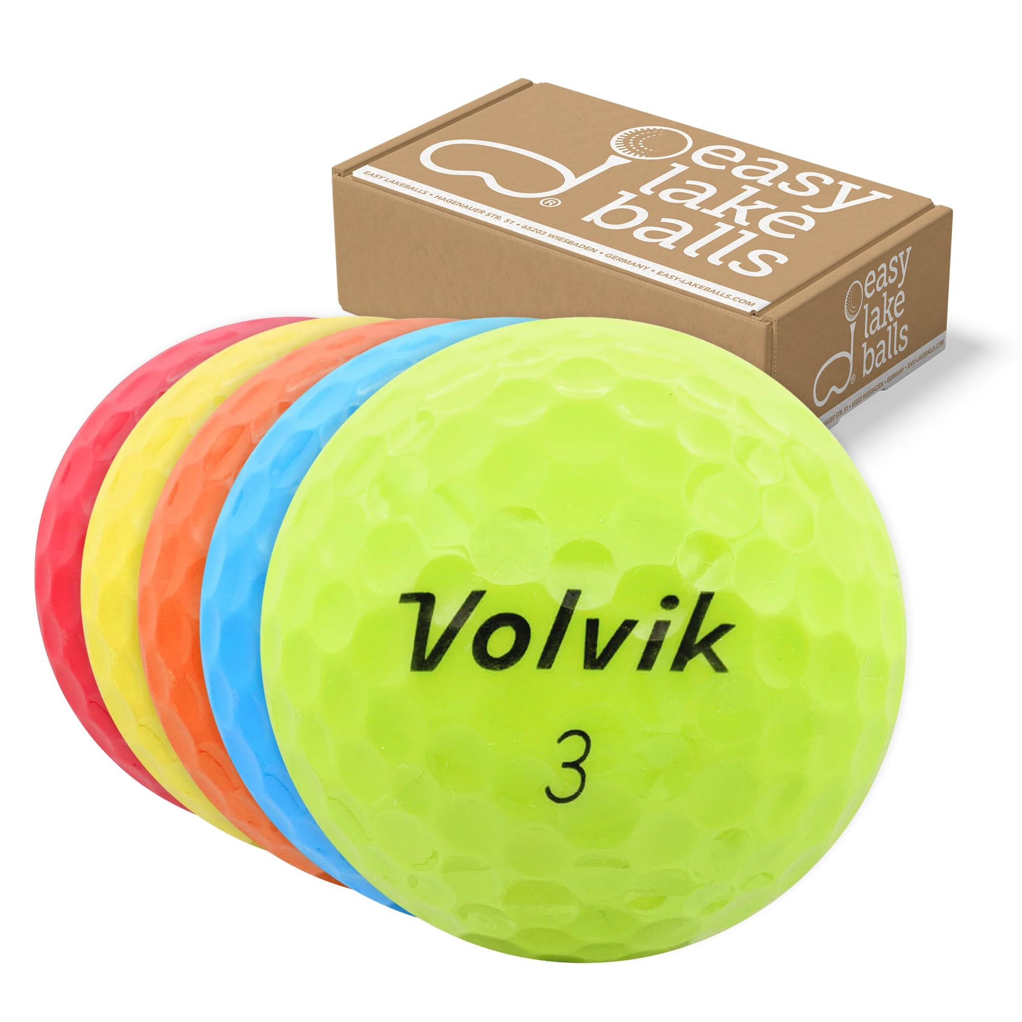 Easy Lakeballs 50 VOLVIK Mix Multicolore BALLES DE Golf RÉCUPÉRATION/Lake Balls - QUALITÉ AAA/AA
