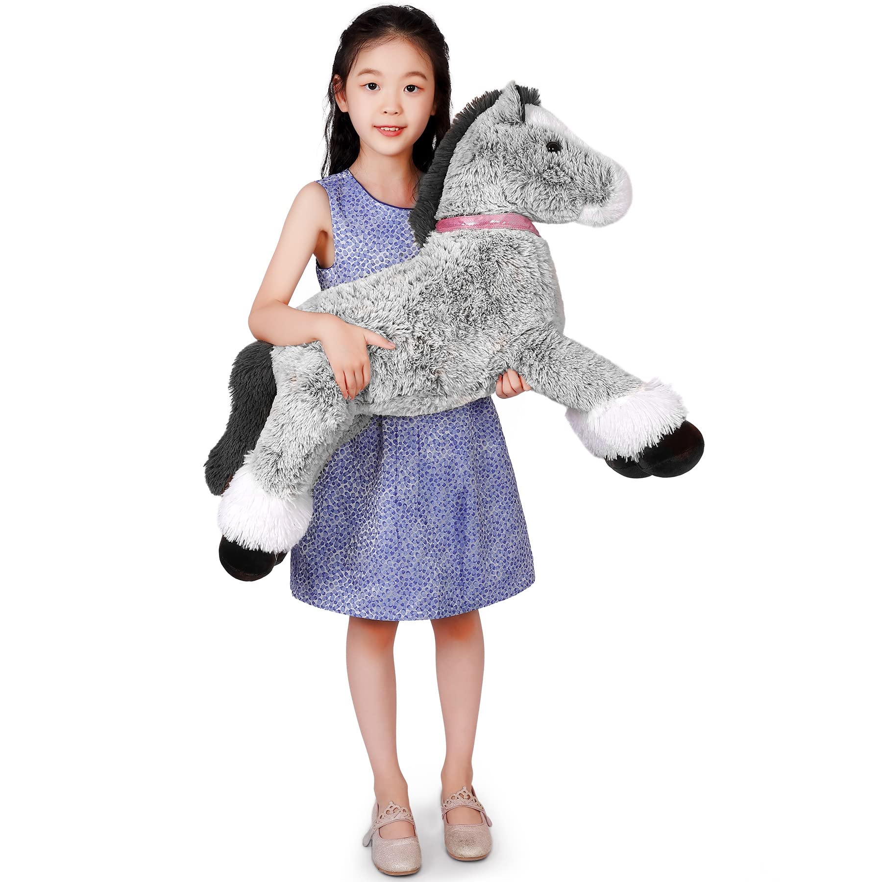 SNOWOLF – Peluche Gigante De Unicornio De 80 Cm, Suave Y Esponjoso, Con Relleno De Algodón PP – Regalo Ideal Para Niños Y Niñas, Decoración De Habitaciones