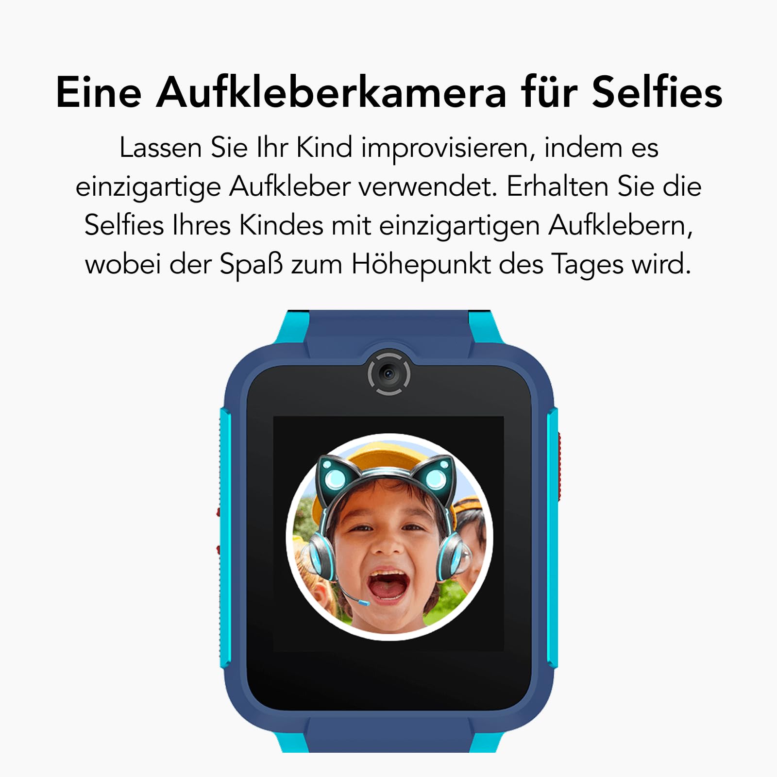 TCL 4G Video-Call-Smartwatch, GPS-Tracking, 2MP Kamera, Bis zu 7 Tage Akku, 1,54" Display, Aktivitäts-Tracking, Kinder-UI, SOS-Taste, Wechselband, Ohne SIM, Speed-Blau