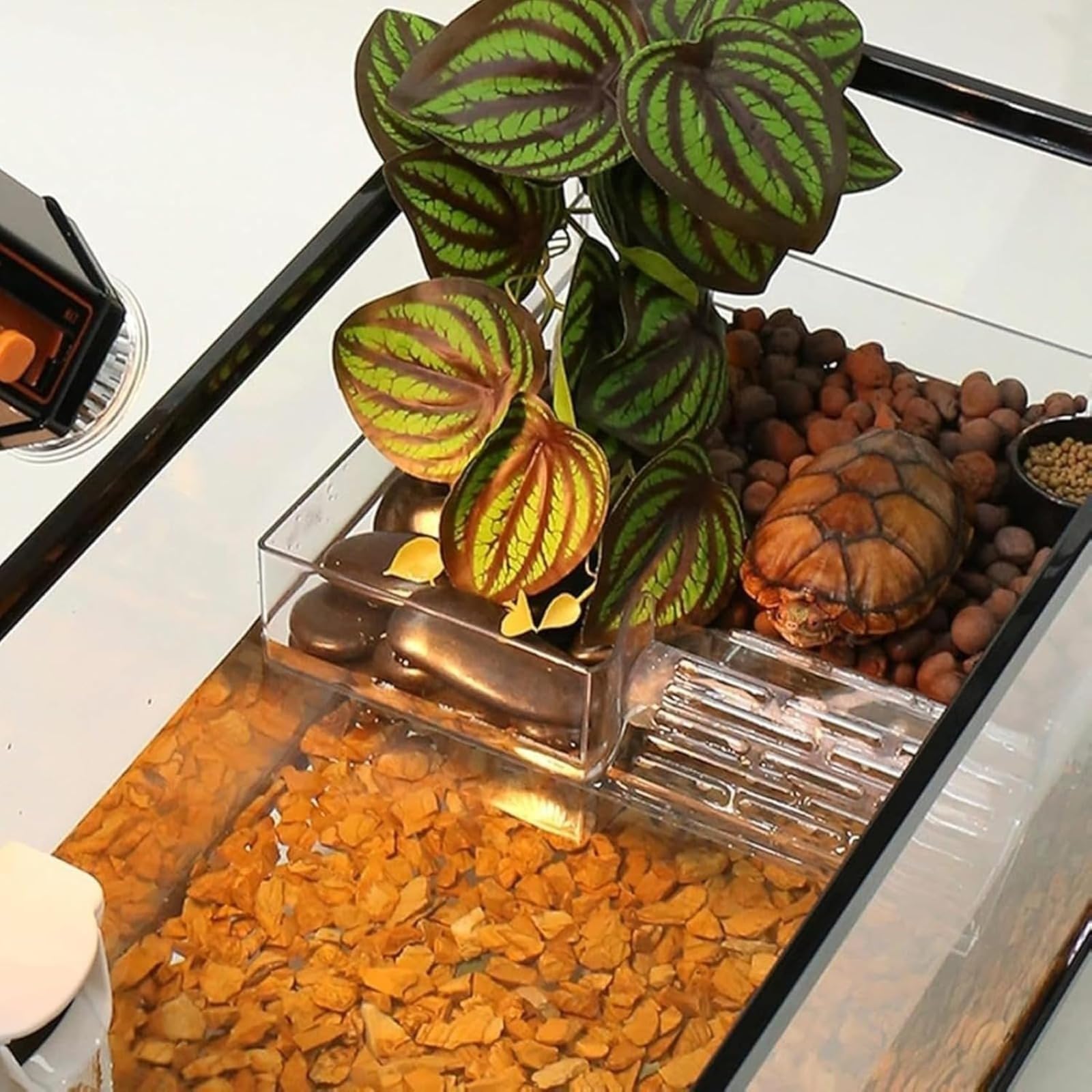 Piattaforme da appendere per tartarughe,Rampa per tartarughe d'acqua, isola galleggiante per tartaruga, accessori per acquario, piattaforme per rettili, accessori per il miglioramento dell'abitazione,