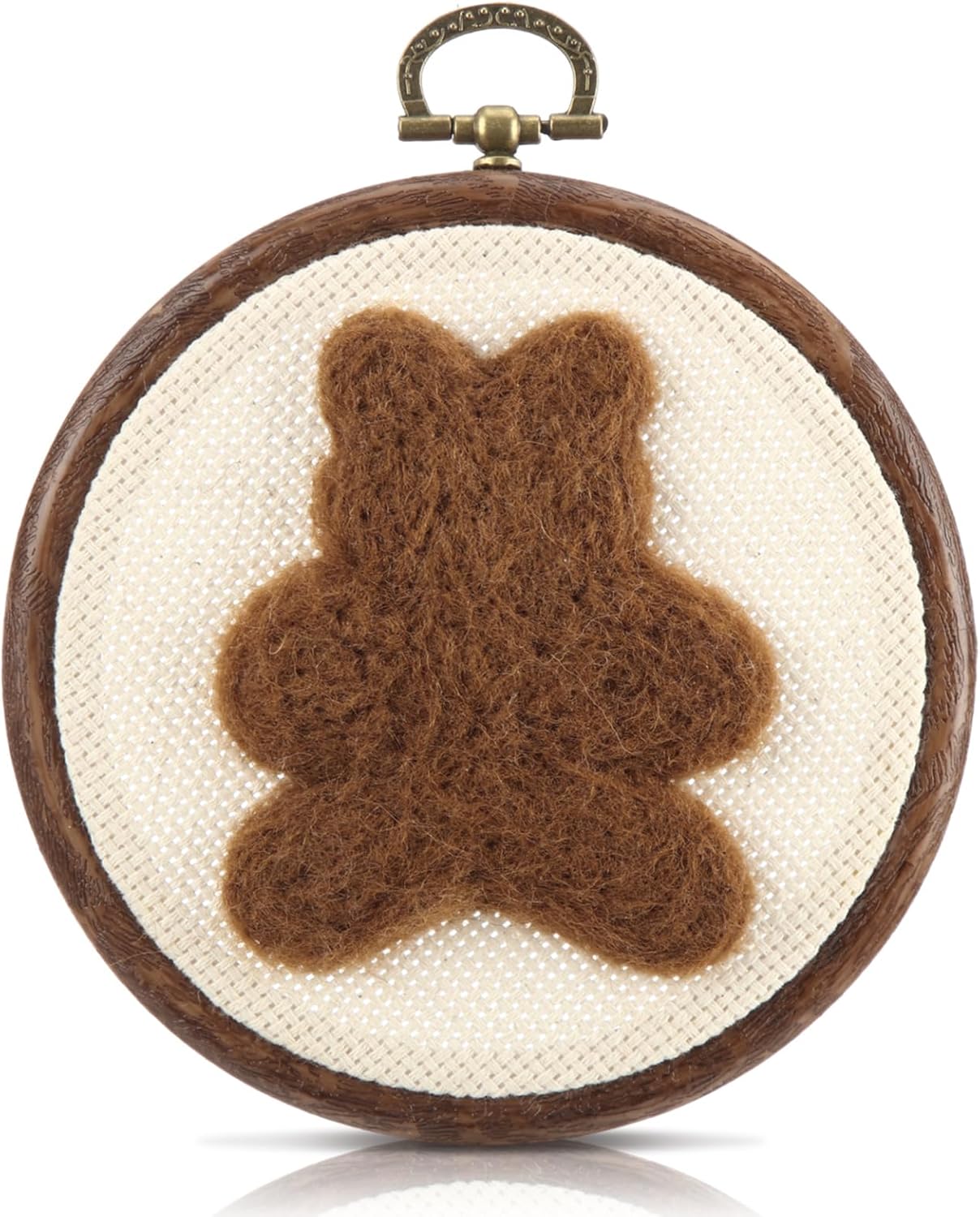 Chunful Felted Bear Nursery Wall Decor Cute Wall Art Decorative Artwork for Nursery Themes Bathroom Living Room Classroom Home Decoration