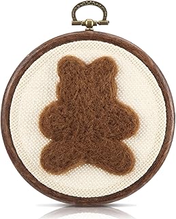Chunful Felted Bear Nursery Wall Decor Cute Wall Art Decorative Artwork for Nursery Themes Bathroom Living Room Classroom Home Decoration