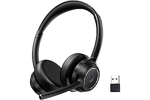 Hands-free Bluetooth Headset with Crystal Clear Microphone for Seamless Communication