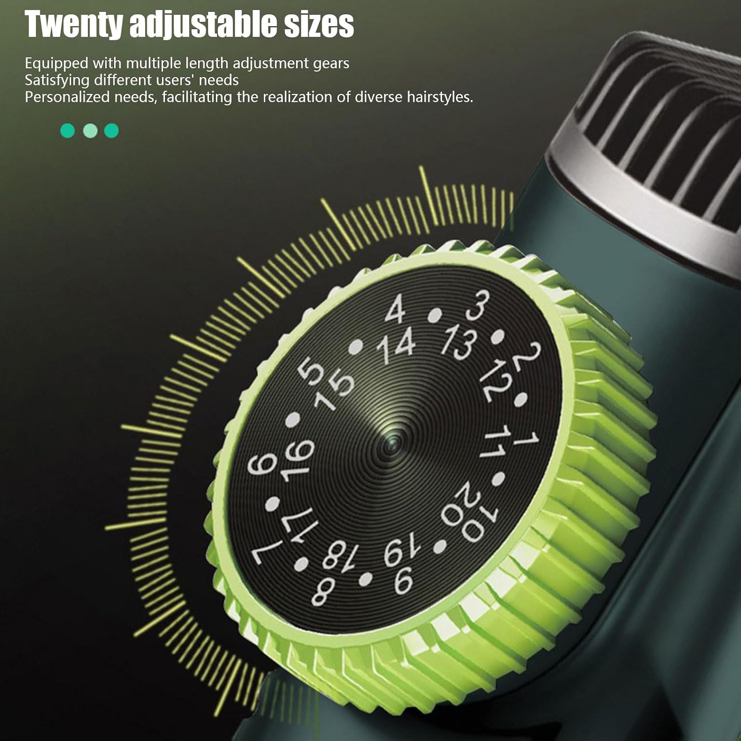 Beard Trimmer Powerful Vacuum Suction 20 Length Settings Customs Styles Easy Maintenance Home Use Professional Trimmer