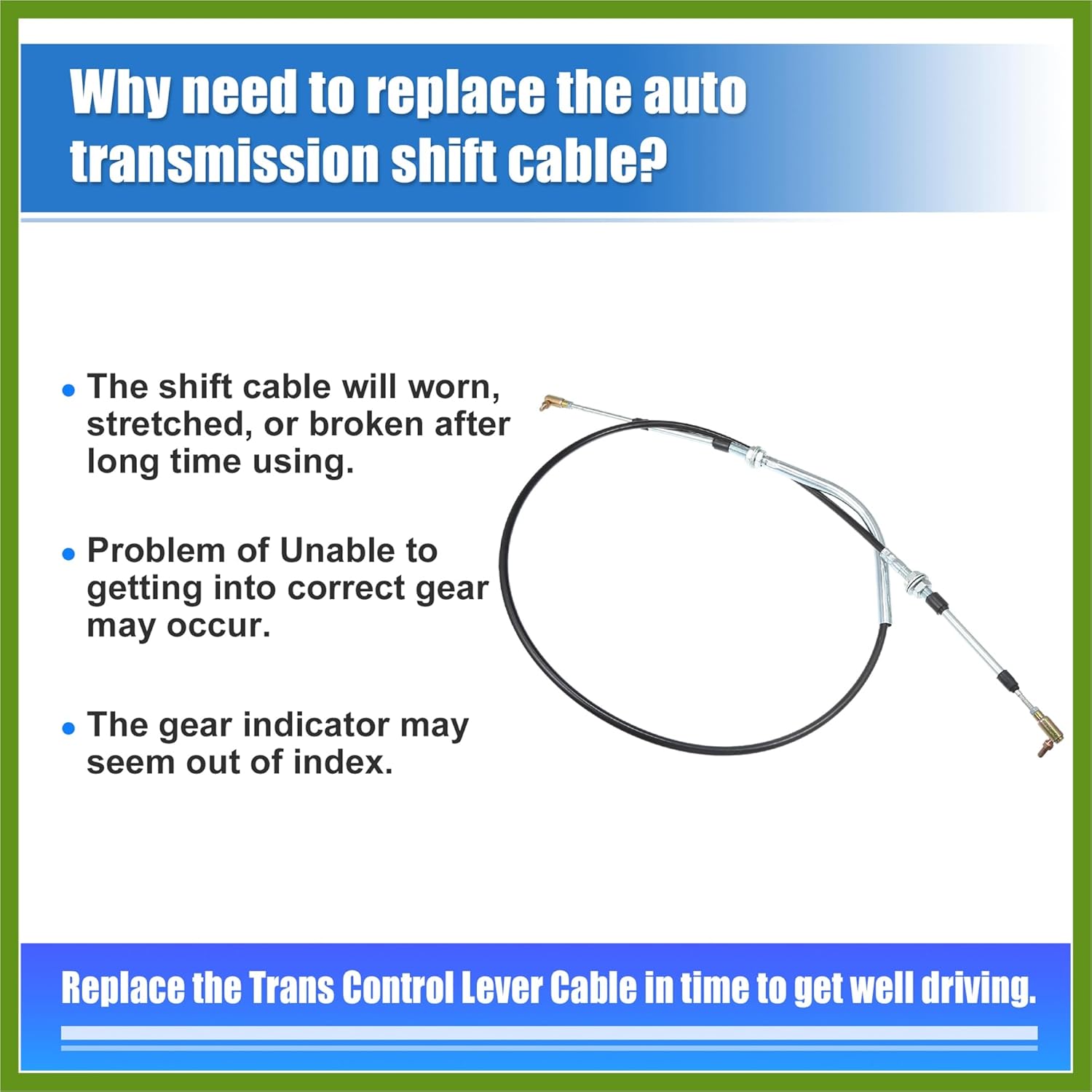 Auto Gear Shift Cable Transmission Shifter Cable Replace Fit for Club Car Golf Carts 1984-1997 Vehicle Components
