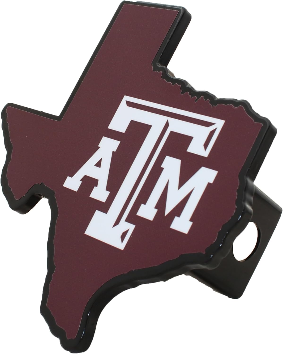 Premium Solid Metal Heavy Duty Hitch Cover - Texas Shaped (Texas A&M)