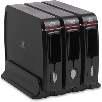 Dixie Ultra SmartStock Wrapped Cutlery Dispenser | 1 Unit, Black Color, Plastic, Metal
